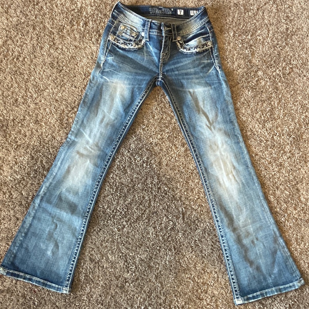 Girls size 7 miss me jeans